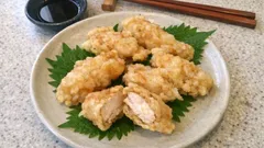米粉でさっくり軽い「鶏天」—鶏むね肉もしっとり仕上がる二度揚げレシピ
