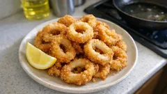 冷凍イカリングで簡単：油はね少なめ、サクッとやわらかイカの唐揚げ