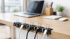 ダブルクリップの意外な使い方7選：書類以外に「挟む」だけで片付く小ワザ