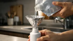 詰め替え洗剤をこぼさないコツはアルミホイルだった 簡易じょうごの作り方