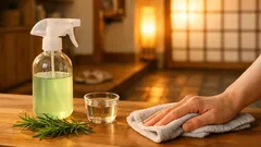 ローズマリーと白いお酢で作るナチュラル掃除スプレーの作り方と使い道4つ