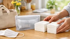 ティッシュを半分にして長持ちさせる方法、袋ごとカットで断面ボロボロを防ぐ